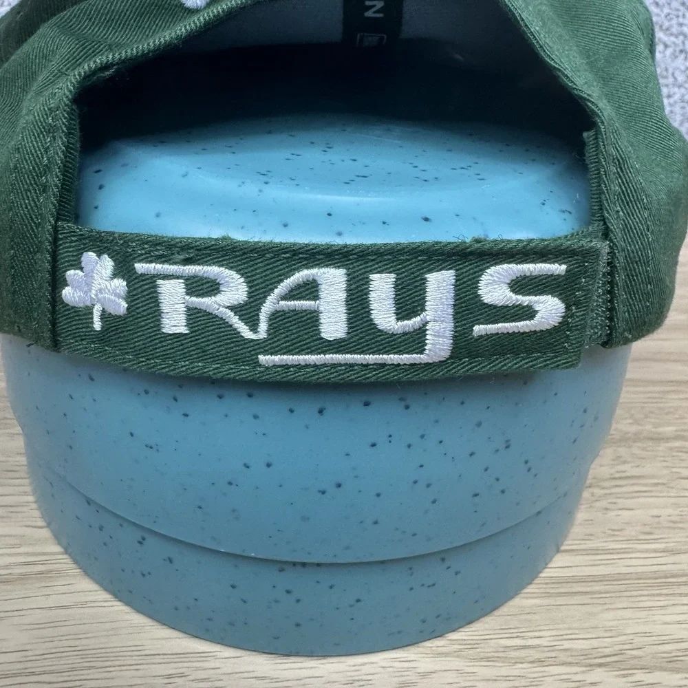 Tampa Bay Rays Hat Cap Youth Green St. Patricks Day Strap Back New Era Shamrock